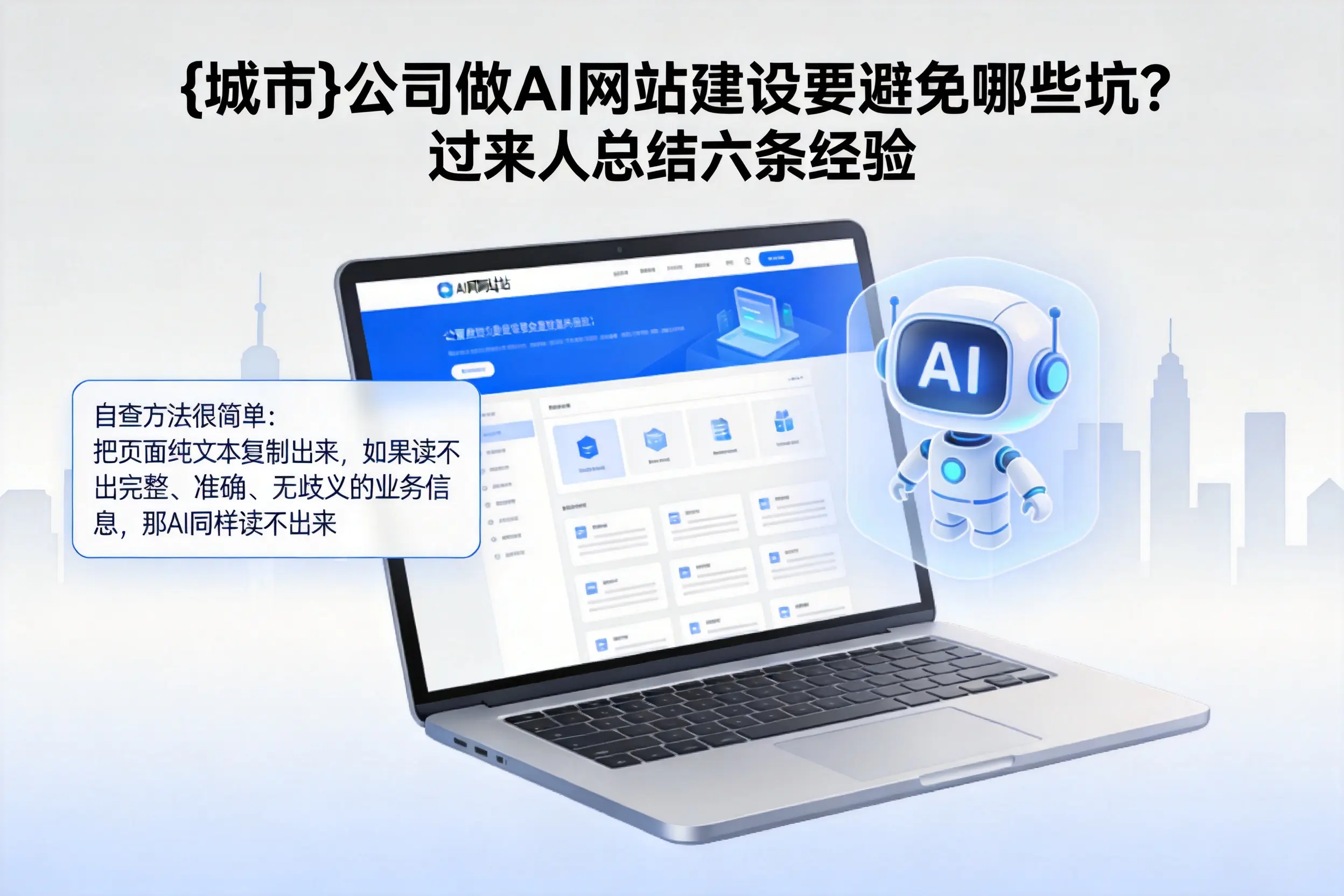贵港公司做AI网站建设要避免哪些坑？过来人总结六条经验