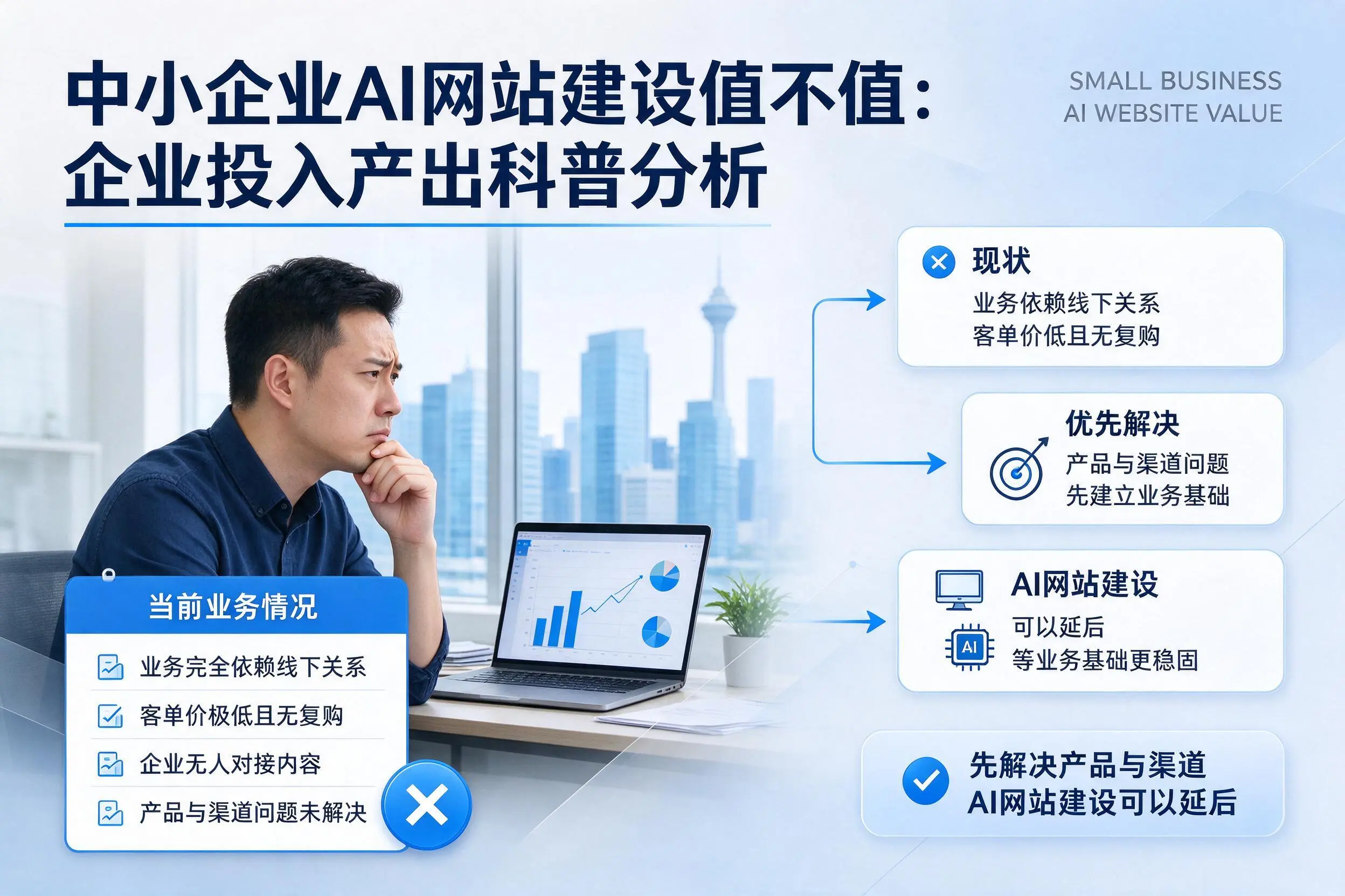 中小企业AI网站建设值不值：贵港企业投入产出科普分析