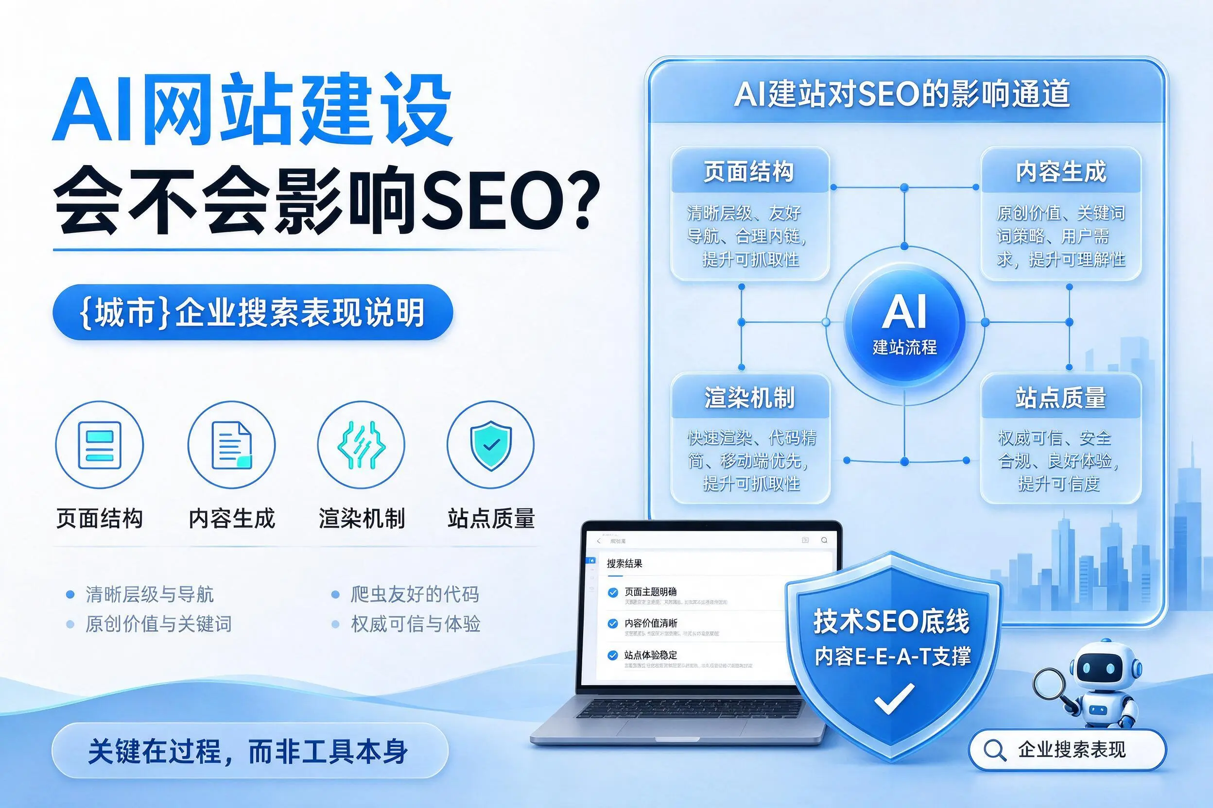 AI网站建设会不会影响SEO？贵港企业搜索表现说明