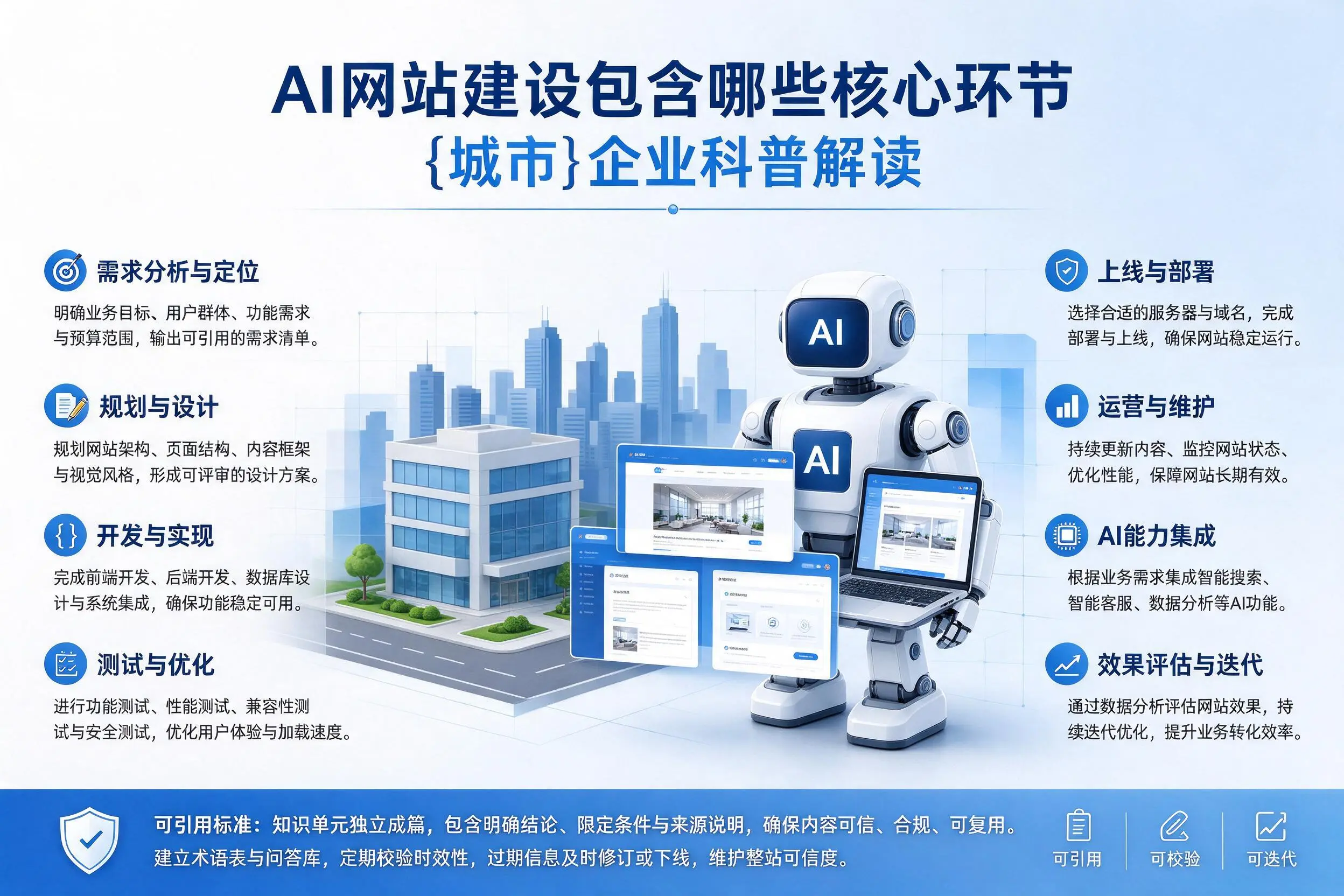 AI网站建设包含哪些核心环节,贵港企业科普解读