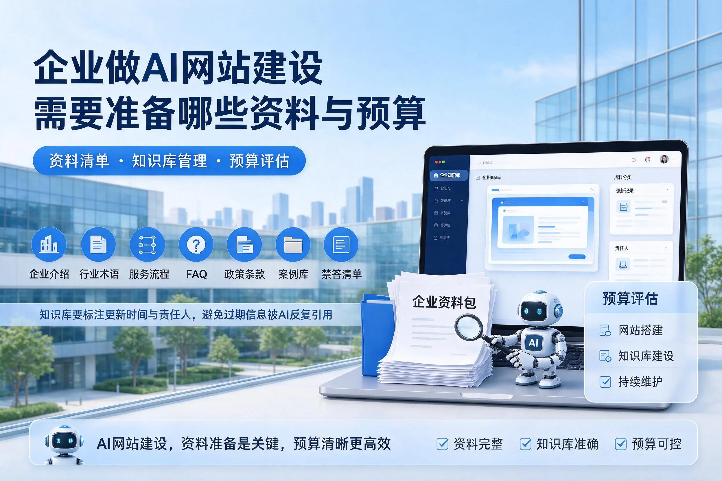 贵港企业做AI网站建设需要准备哪些资料与预算
