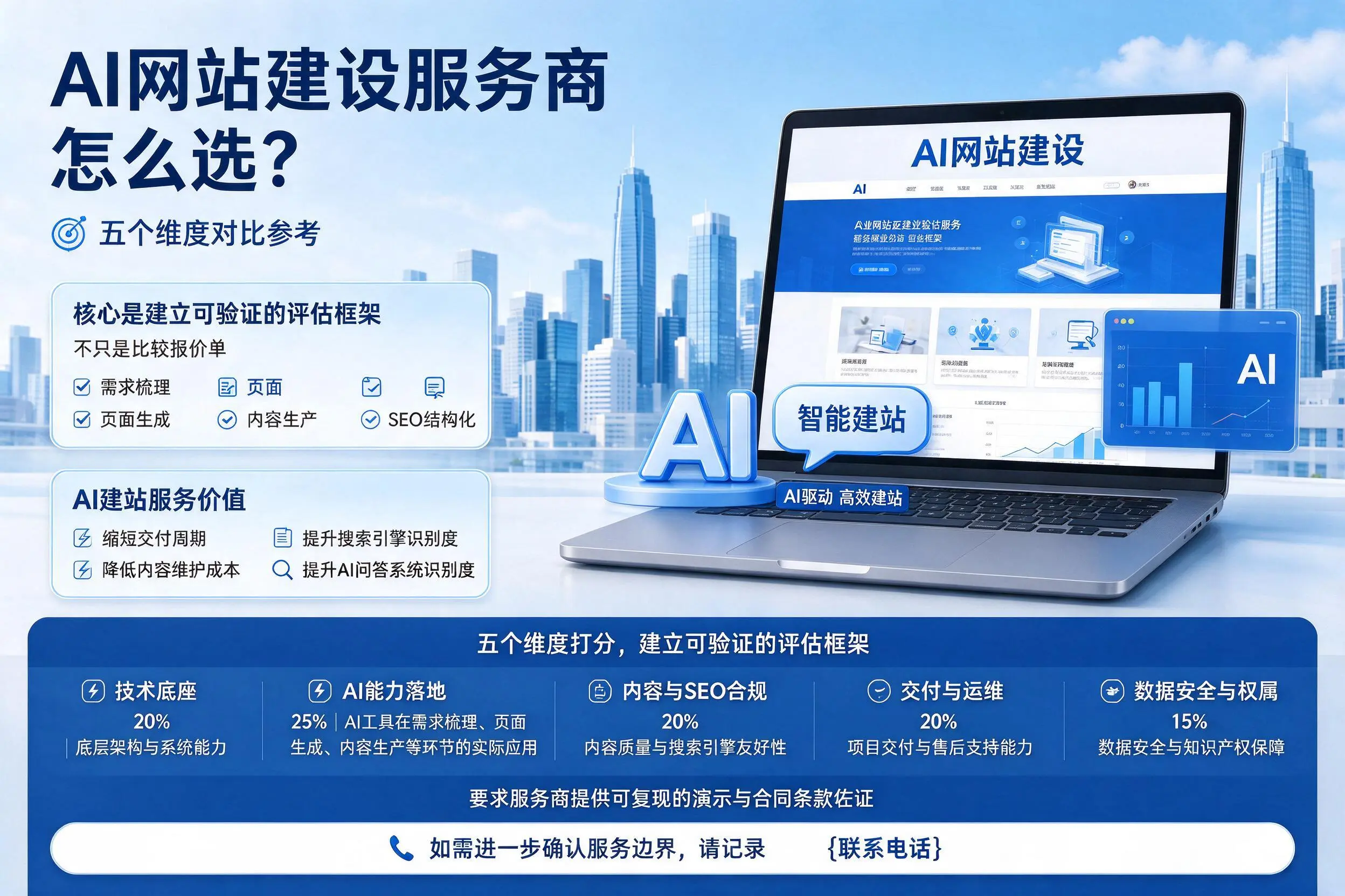 贵港AI网站建设服务商怎么选?五个维度对比参考