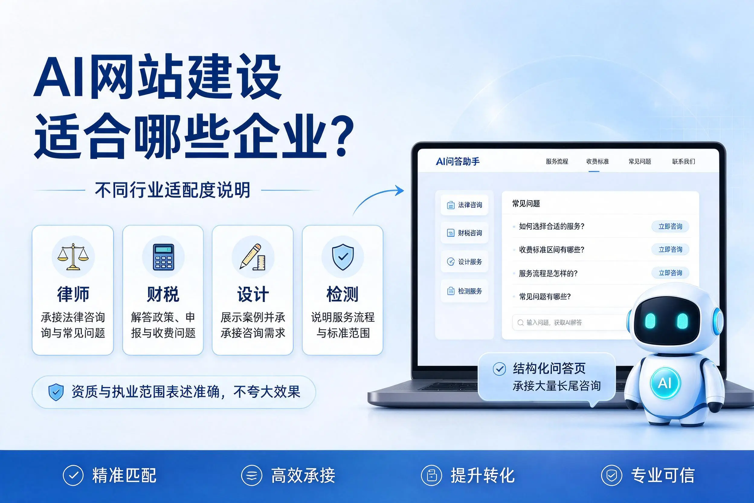 AI网站建设适合哪些企业？贵港不同行业适配度说明